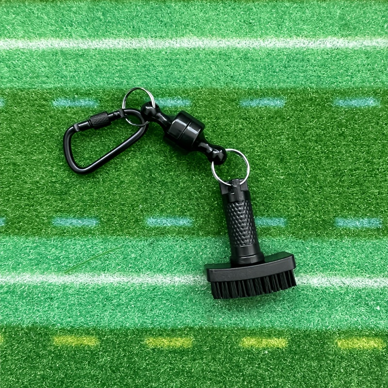 Golf Equipment Sales - Mini-Golf-Reinigungsbürste mit Abnehmbarem Magnet, Robuste Nylonborsten,