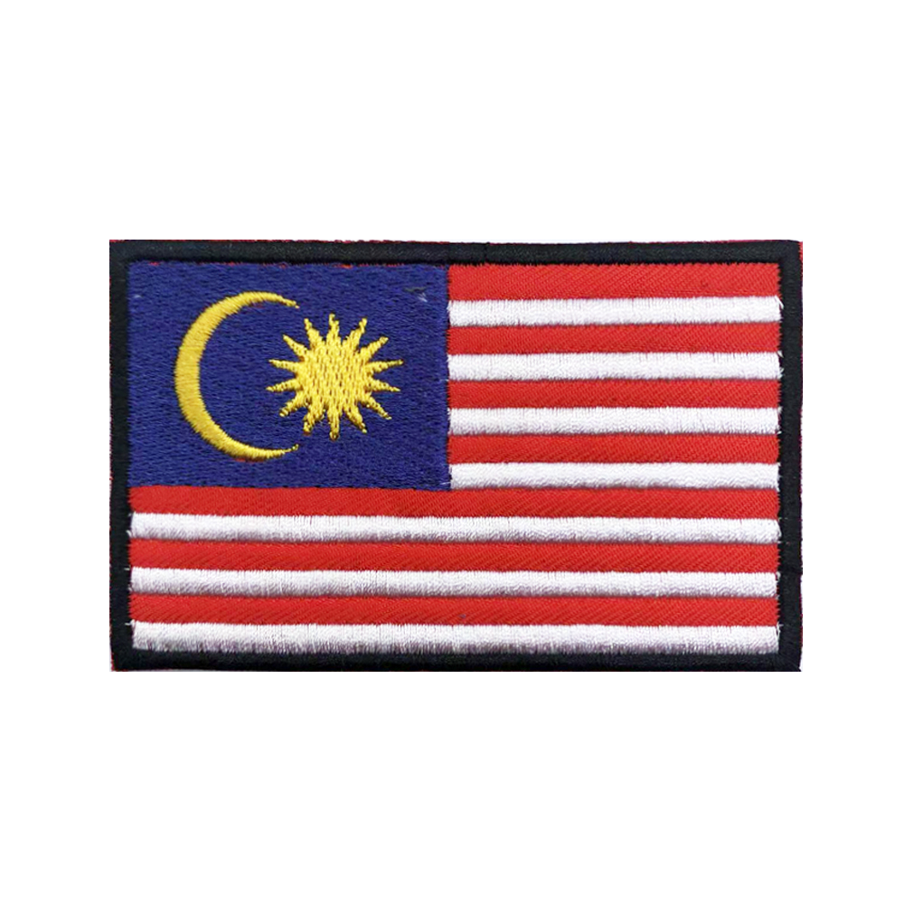 Golf Equipment Malaysia - Malaysische Flagge, Malaysia-Aufnäher, Armband, bestickter Aufnäher,