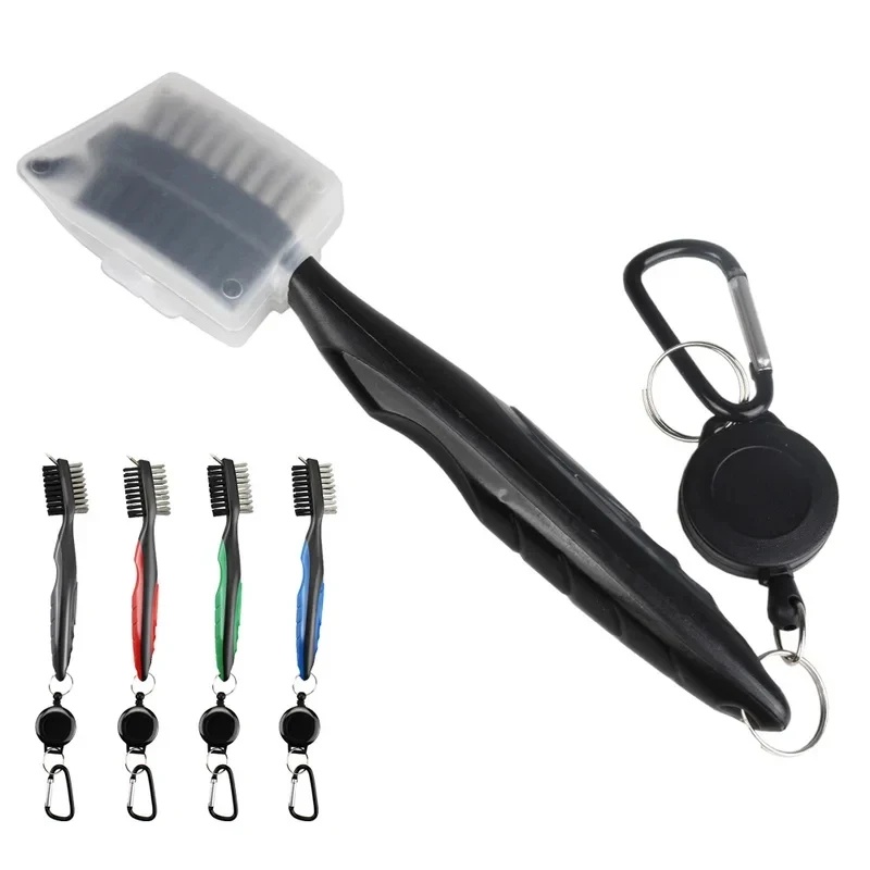 Golf Equipment Deals - 1/2/3 Stück Golfschläger-Reinigungsbürste Einziehbarer Doppelseitiger Nylon-Borstenreiniger