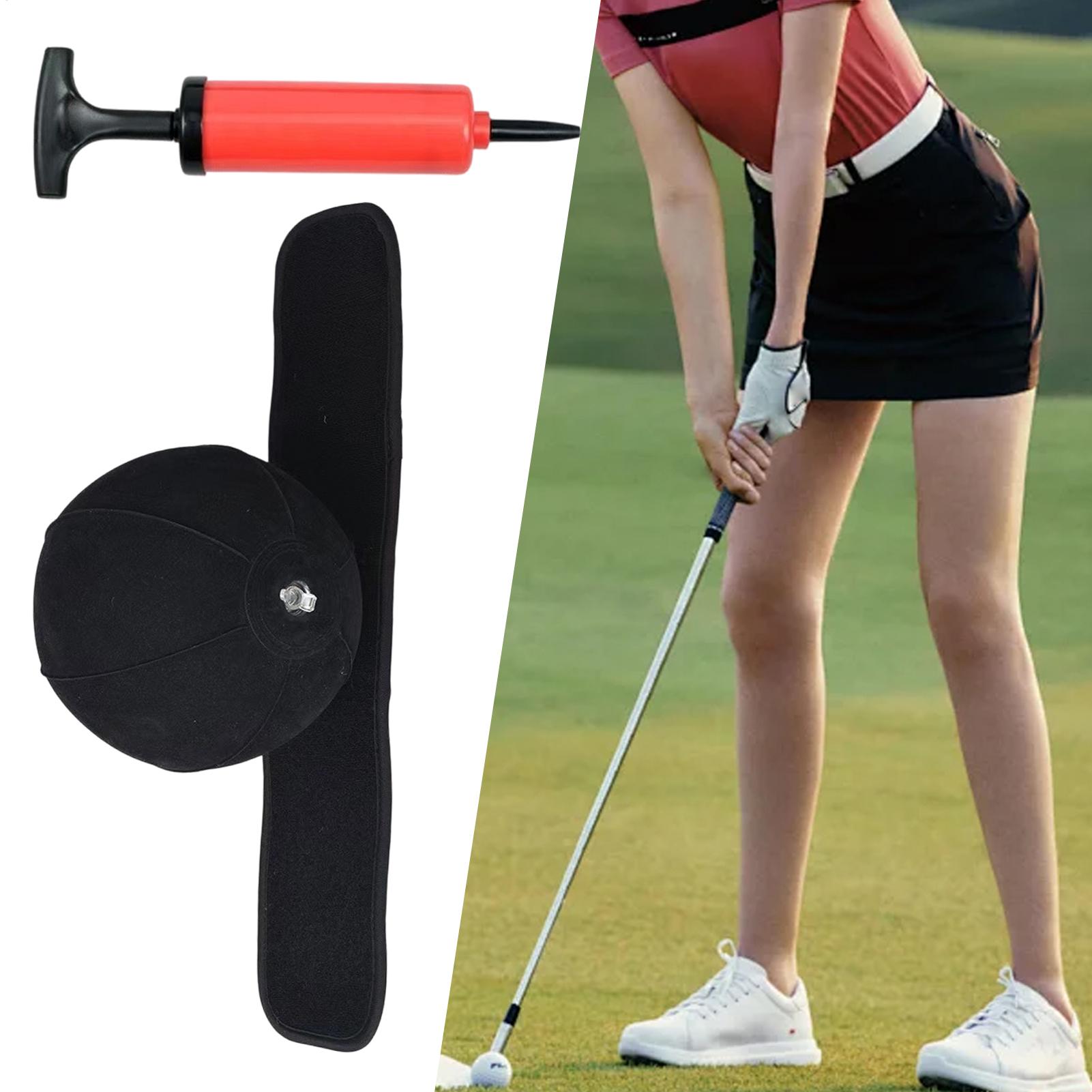 Training Aid Swing - Aufblasbarer Ball-Golf-Schwungtrainer, verstellbares Armband, für Golf-Schlagtraining